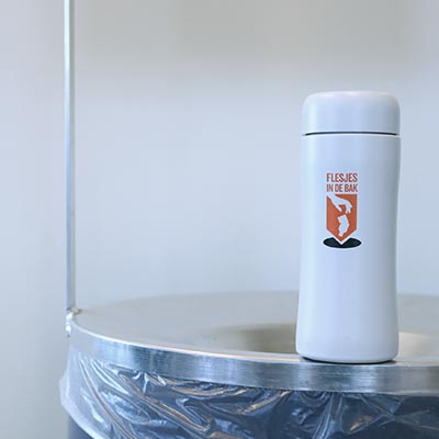 Printed bottle Netherlands Clean campaign