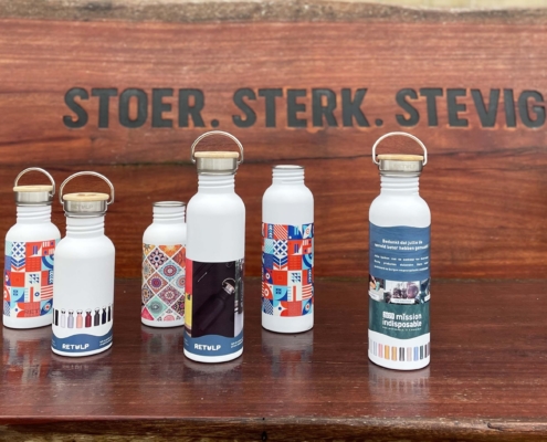 Stainless steel Urban bottles with full color imprint