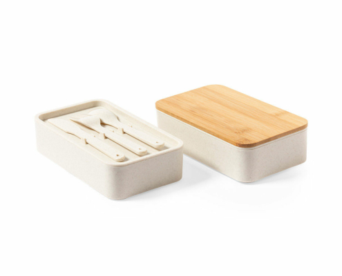 Compartment Lunchbox bamboo 2 parts