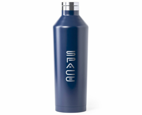 XL design thermos bottle blue printed