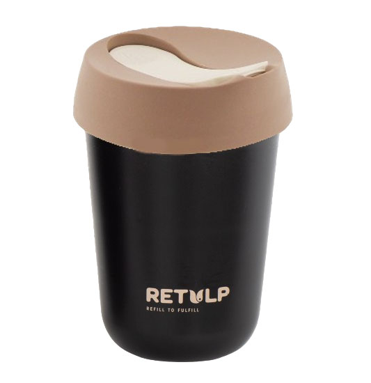 Retulp Travel Cup Bakery Brown with black cup