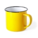 Retulp enamel coffee mugs cheap basic retro yellow