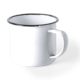 Retulp enamel coffee mugs cheap basic retro white