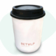 Retulp Coffee mug Travelcup basic beige mug black lid