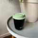 Retulp travel cup basic coffee mug black green